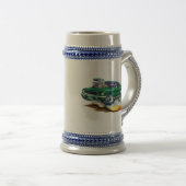 Bullitt Mustang mit großem Motor Bierglas (VorderseiteRechts)