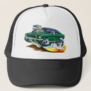 Bullitt Mustang mit großem Motor Truckerkappe