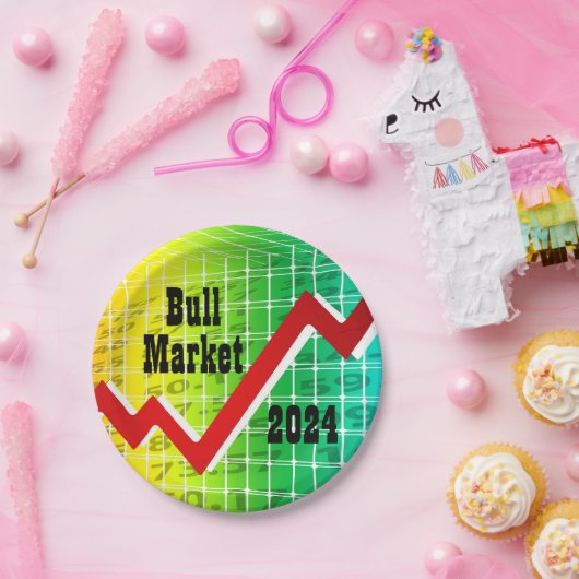 Bullmarkt 2024 pappteller (Party)