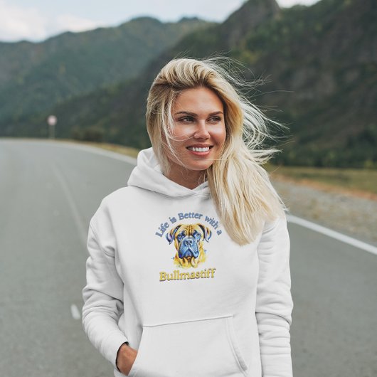 Bullmastif-Hundehundin Hoodie