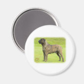 Bullmastiff 9R071D-077 Magnet (Vorderseite/Rückseite)