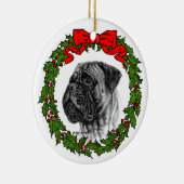 Bullmastiff Art von Glenda S. Harlan Keramik Ornament (Rechts)
