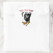 Bullmastiff Bah Humbug - Aufkleber (Tasche)
