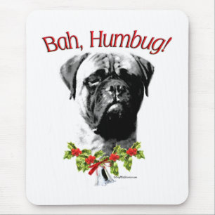 Bullmastiff Bah Humbug Mousepad