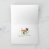 Bullmastiff Barken-The Herald -Engel singen Karten (Innenseite)