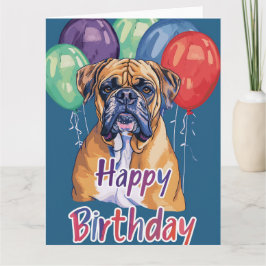 Bullmastiff Birthday Karte