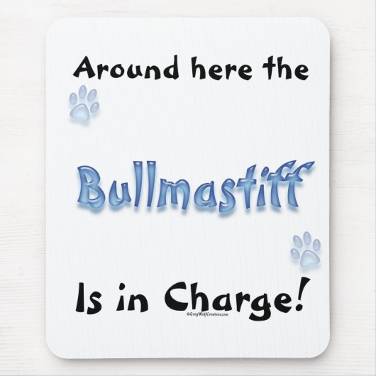 Bullmastiff Charge Mousepad (Vorne)