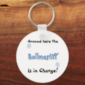 Bullmastiff Charge Schlüsselanhänger (Vorderseite)