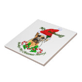 Bullmastiff Christmas Merry Fliese (Seite)