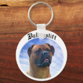 Bullmastiff Clouds Schlüsselanhänger (Vorderseite)