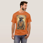 Bullmastiff Cowboy T-Shirt (Vorne ganz)