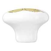 Bullmastiff Dog Design Keramikknauf (Seitenansicht)