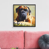Bullmastiff Dog Leinwanddruck (Insitu (Wohnzimmer))