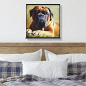 Bullmastiff Dog Leinwanddruck (Insitu (Schlafzimmer))