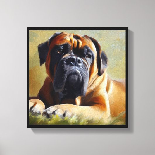Bullmastiff Dog Leinwanddruck (Vorderseite)