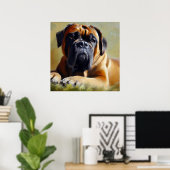 Bullmastiff Dog Poster (Heimbüro)