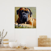 Bullmastiff Dog Poster (Küche)