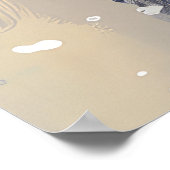 Bullmastiff Dog Riding Motorrad Weihnachten Poster (Ecke)