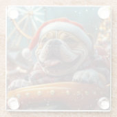 Bullmastiff Dog Roller Untersetzer Weihnachten (Rückseite)