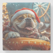 Bullmastiff Dog Roller Untersetzer Weihnachten (Vorderseite)