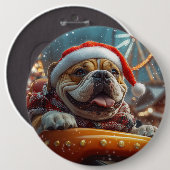 Bullmastiff Dog Roller Untersetzer Weihnachten Button (Vorne & Hinten)