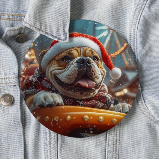 Bullmastiff Dog Roller Untersetzer Weihnachten Button (Beispiel)