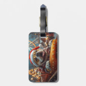 Bullmastiff Dog Roller Untersetzer Weihnachten Gepäckanhänger (Rückseite vertikal)