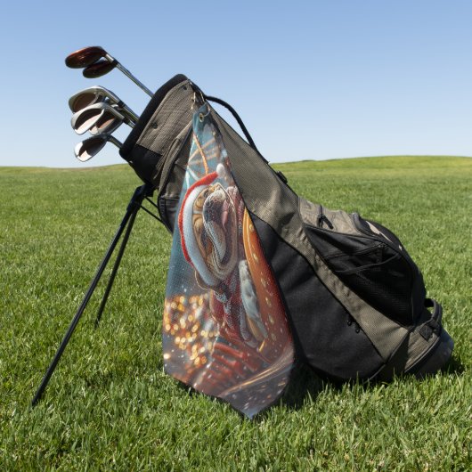 Bullmastiff Dog Roller Untersetzer Weihnachten Golfhandtuch (Gras)