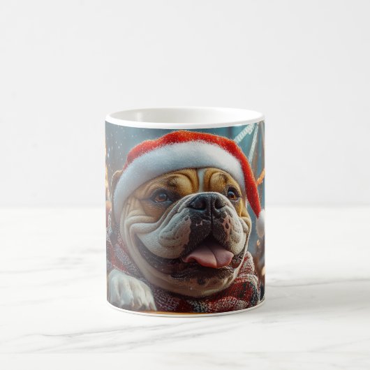 Bullmastiff Dog Roller Untersetzer Weihnachten Kaffeetasse (Mittel)