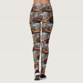 Bullmastiff Dog Roller Untersetzer Weihnachten Leggings (Rückseite)