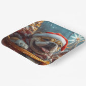 Bullmastiff Dog Roller Untersetzer Weihnachten Pappteller (Gewinkelt)