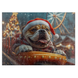 Bullmastiff Dog Roller Untersetzer Weihnachten Schneidebrett