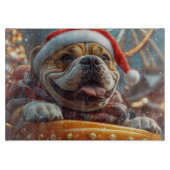 Bullmastiff Dog Roller Untersetzer Weihnachten Schneidebrett (Vorderseite)