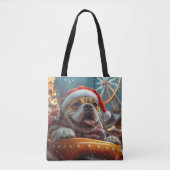 Bullmastiff Dog Roller Untersetzer Weihnachten Tasche (Vorderseite)