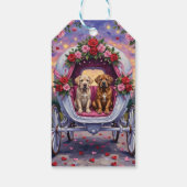 Bullmastiff Dog Valentine's Day  Geschenkanhänger (Rückseite)