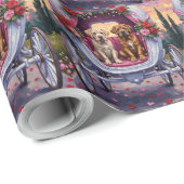 Bullmastiff Dog Valentine's Day  Geschenkpapier (Rolleneckpunkt)