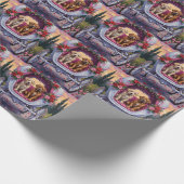 Bullmastiff Dog Valentine's Day  Geschenkpapier (Ecke)