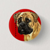 Bullmastiff-Farbblock Button (Vorderseite)