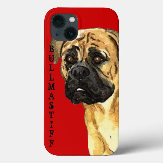 Bullmastiff-Farbblock Case-Mate iPhone Hülle (Rückseite)