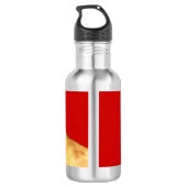 Bullmastiff-Farbblock Edelstahlflasche (Rückseite)