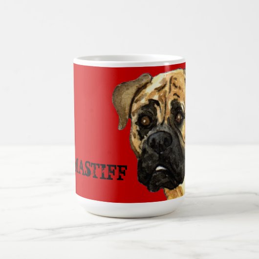 Bullmastiff-Farbblock Kaffeetasse (Mittel)