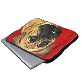 Bullmastiff-Farbblock Laptopschutzhülle (Vorne Knopf)