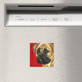Bullmastiff-Farbblock Magnet (In Situ (Geschirrspüler))