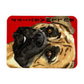 Bullmastiff-Farbblock Magnet (Horizontal)