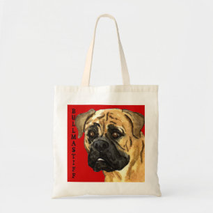 Bullmastiff-Farbblock Tragetasche