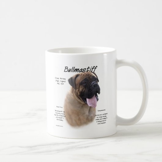 Bullmastiff (fawn) History Design Kaffeetasse (Rechts)