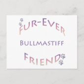 Bullmastiff Furever Postkarte (Vorderseite)
