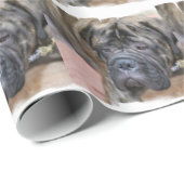 Bullmastiff Geschenkpapier (Rolleneckpunkt)