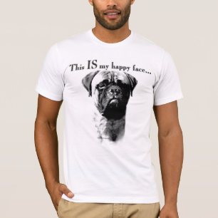 Bullmastiff glückliches Gesicht T-Shirt