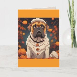 Bullmastiff Halloween Dankeskarte